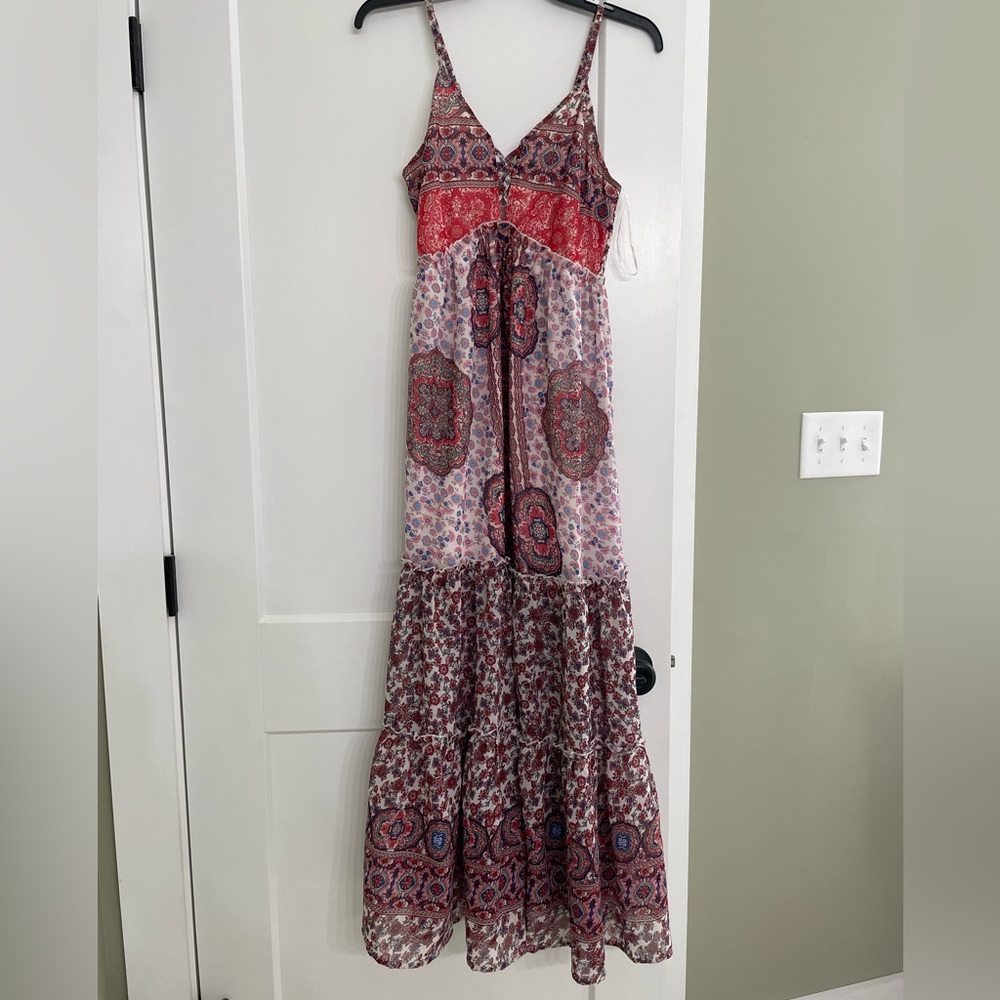 Adjustable strap maxi dress